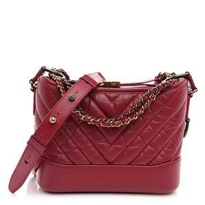 Chanel Aged Calfskin Chevron Quilted #228060C17B